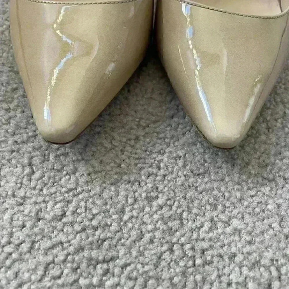 Jimmy Choo Romy 100 Beige Patent Size 36.5 - Picture 5 of 7